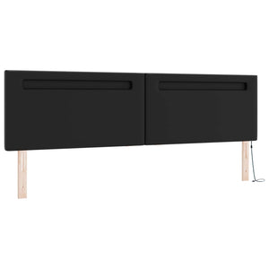 Κρεβάτι με ελατήρια με στρώμα Μαύρο 200 x 200 cm Τεχνητό δέρμα - Pakobazaar