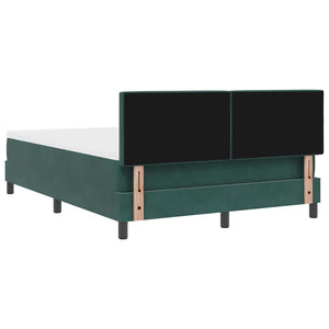 Κρεβάτι με ελατήρια Σκούρο Πράσινο 160 x 200 cm Βελούδο - Pakobazaar