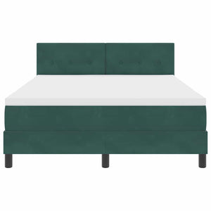 Κρεβάτι με ελατήρια Σκούρο Πράσινο 160 x 200 cm Βελούδο - Pakobazaar