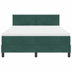 Κρεβάτι με ελατήρια Σκούρο Πράσινο 160 x 200 cm Βελούδο - Pakobazaar