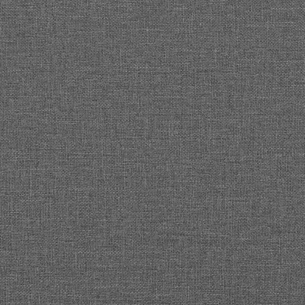 Κρεβάτι με ελατήρια με κεφαλάρι Σκούρο Γκρι 120 x 190 cm ύφασμα - Pakobazaar