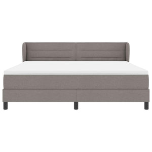 Κρεβάτι με ελατήρια με στρώμα Taupe 180 x 200 cm ύφασμα - Pakobazaar