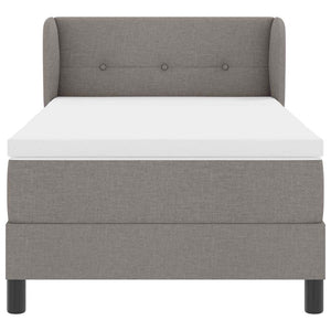 Κρεβάτι με ελατήρια με μαξιλάρι Taupe 80 x 200 cm ύφασμα - Pakobazaar