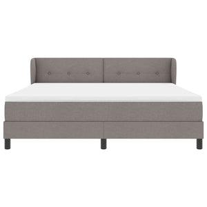 Κρεβάτι με ελατήρια με στρώμα Taupe 180 x 200 cm ύφασμα - Pakobazaar