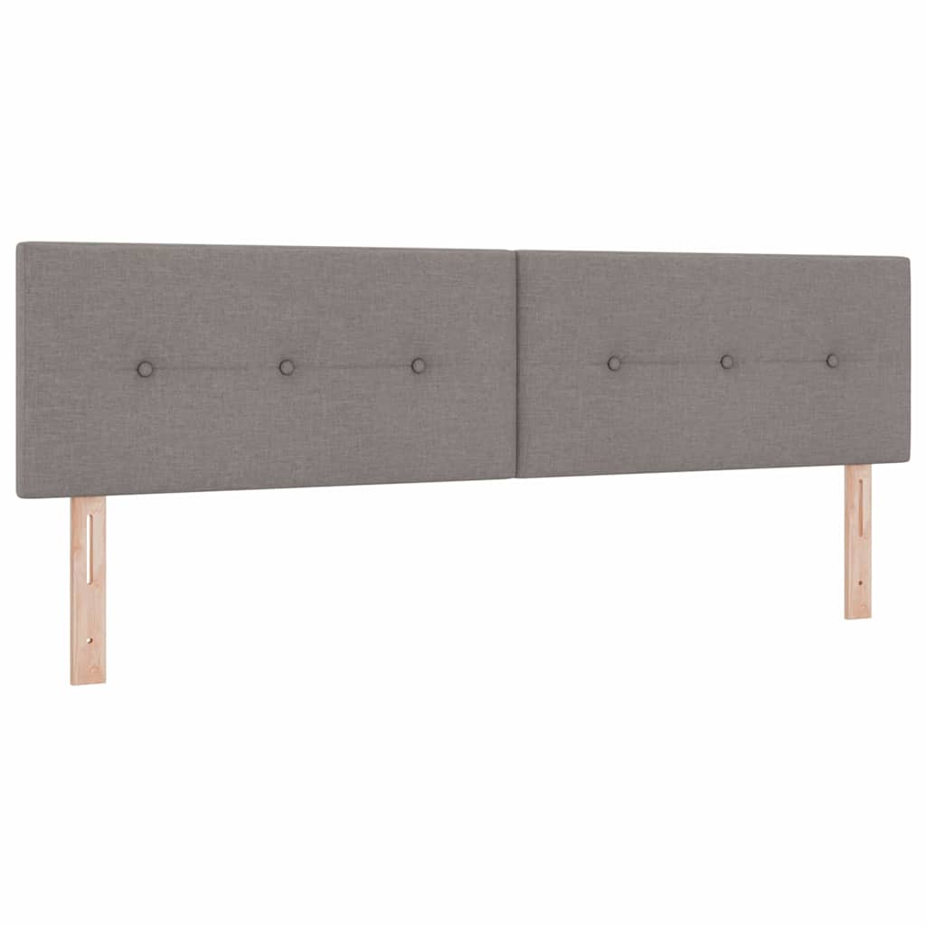Κρεβάτι με ελατήρια με στρώμα Taupe 180 x 200 cm ύφασμα - Pakobazaar