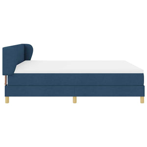 Κρεβάτι με ελατήρια με κεφαλάρι Μπλε 180 x 200 cm ύφασμα - Pakobazaar