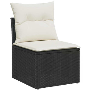 Σετ Καναπέ Κήπου 8 τμχ. Μαύρο και Μπεζ