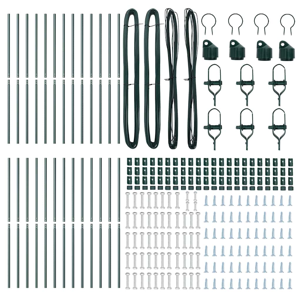 Στύλος Περιφράξεων 26 pcs Πράσινο 3,2 x 3,2 x 170 εκ