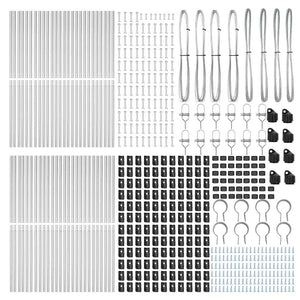 Στύλος Περιφράξεων 52 pcs Γκρι 3,2 x 3,2 x 170 εκ - Pakobazaar
