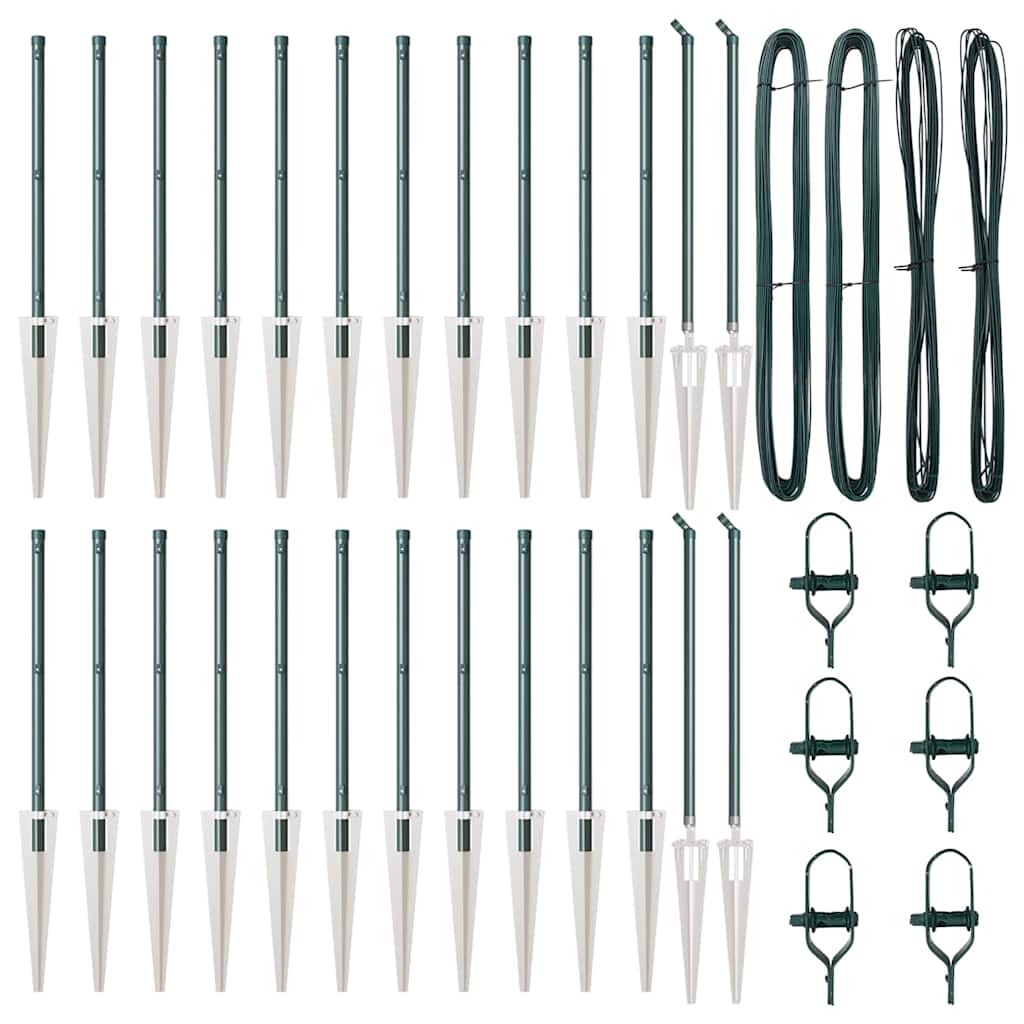 Στύλος Περιφράξεων 26 pcs Γκρι 3,2 x 3,2 x 145 εκ