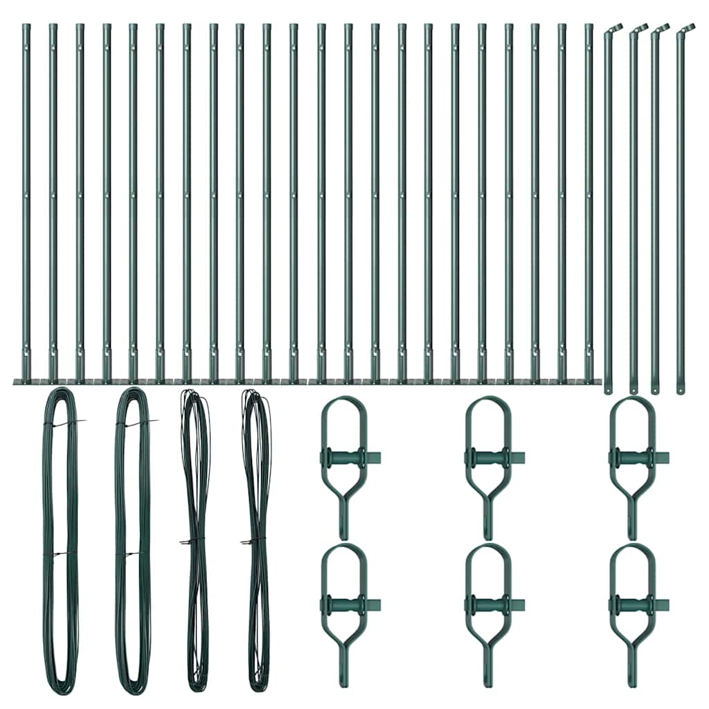 Στύλος Περιφράξεων 26 pcs Γκρι Μέγεθος: 3,2 x 3,2 x 50 εκ.