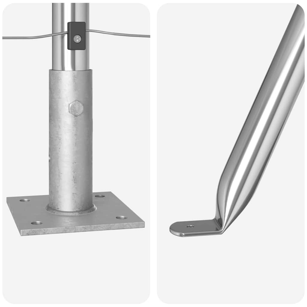 Στύλος Περιφράξεων 26 pcs Γκρι 3,2 x 3,2 x 130 εκ