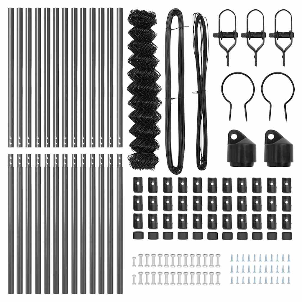 Στύλος Περιφράξεων Γκρι 25 x 1,4 μ (60 x 60 mm δίχτυ)