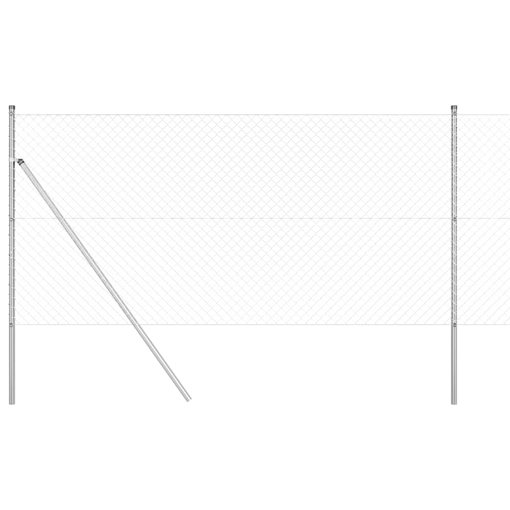 Στύλος Περιφράξεων Ασημί 10 x 1,2 μ (40 x 40 mm πλέγμα) Ατσάλι