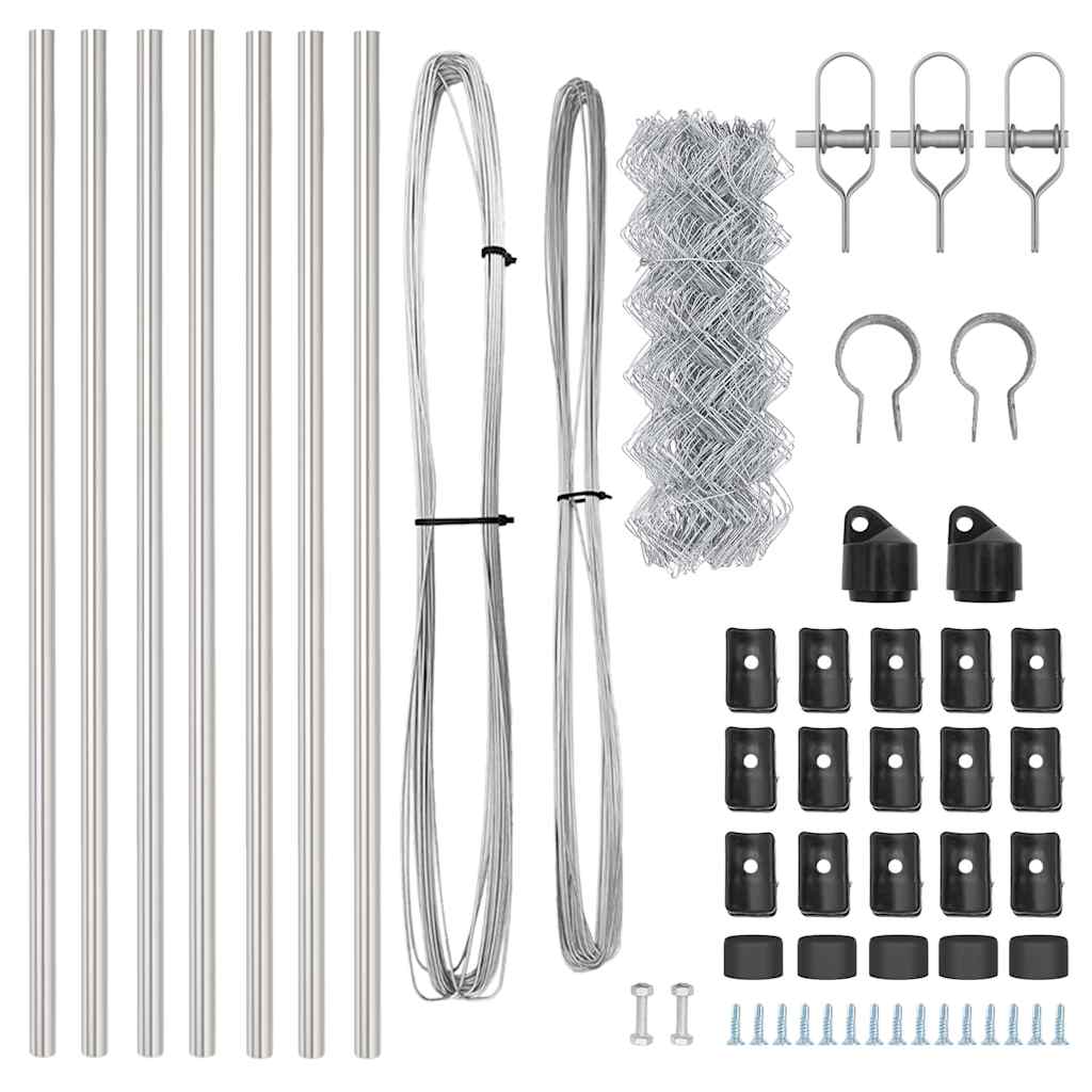 Στύλος Περιφράξεων Ασημί 10 x 0,4 μ (60 x 60 χιλιοστά πλέγμα)