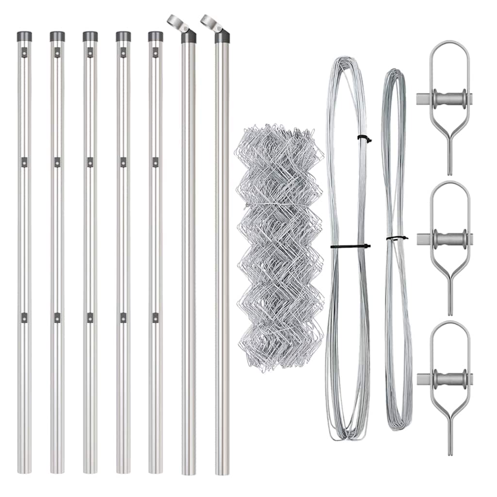 Στύλος Περιφράξεων Ασημί 10 x 0,8 μ (60 x 60 mm πλέγμα) Ατσάλι