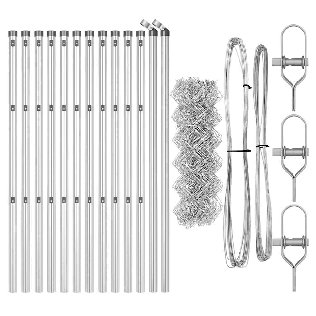 Στύλος Περιφράξεων Ασημί 25 x 0,4 μ (40 x 40 χιλιοστά πλέγμα)