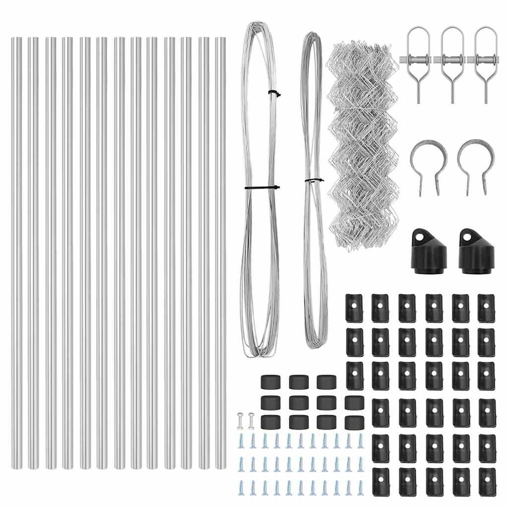 Στύλος Περιφράξεων Ασημί 25 x 0,6 μ (60 x 60 χιλιοστά δίχτυ)