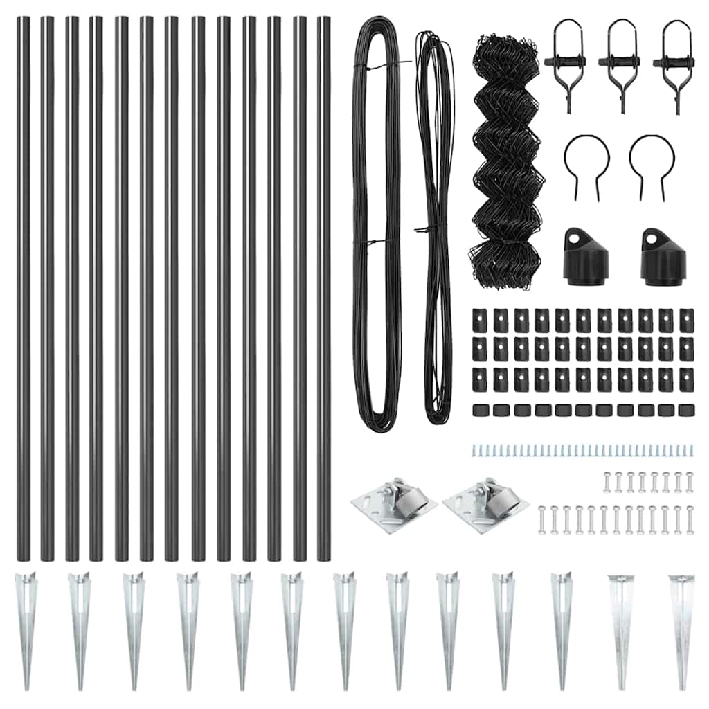 Στύλος Περιφράξεων Γκρι 25 x 0,4 μ (60 x 60 χιλιοστά πλέγμα)