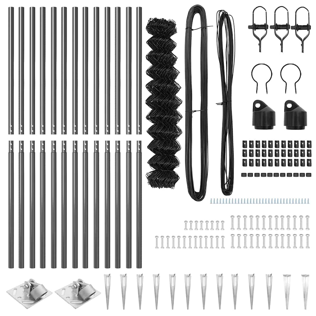 Στύλος Περιφράξεων Γκρι 25 x 1,2 μ (60 x 60 mm δίχτυ)