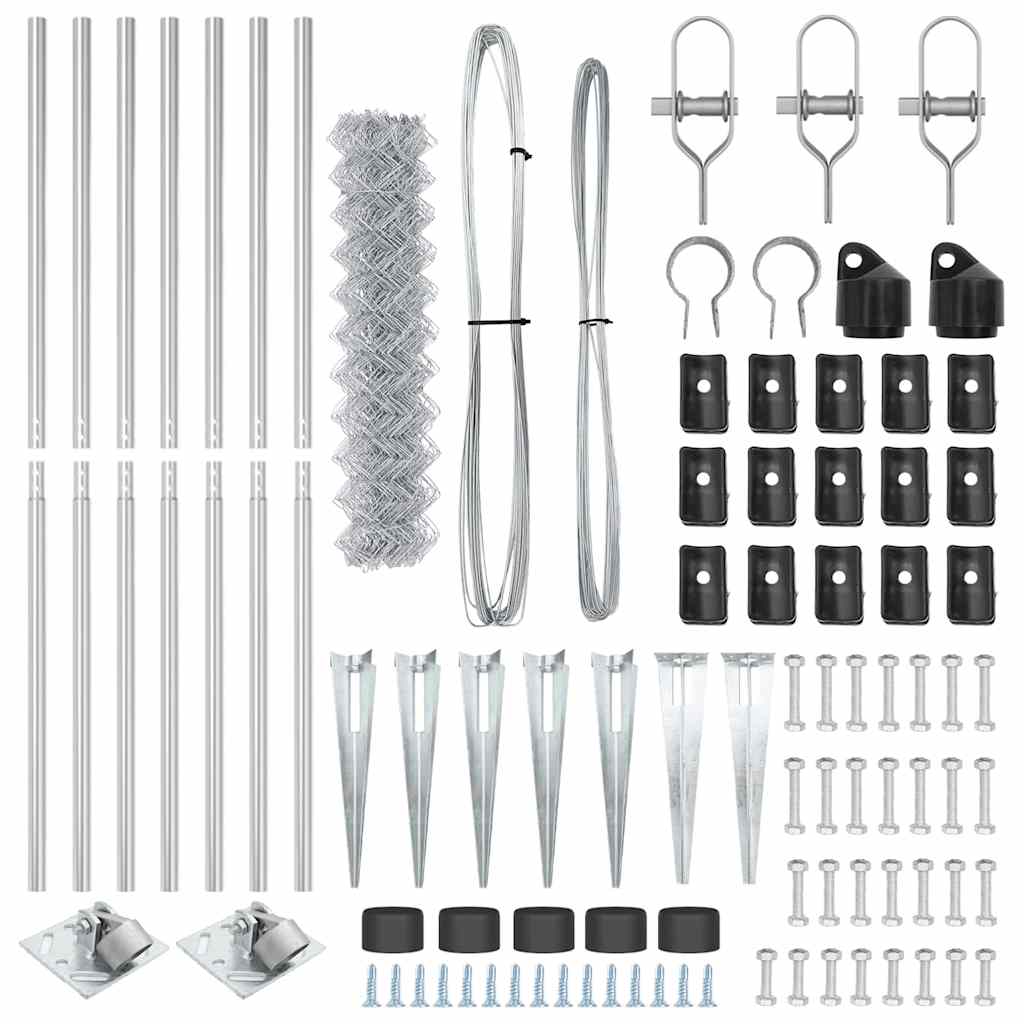 Στύλος Περιφράξεων Ασημί 10 x 1,4 μ (Δίχτυ 40 x 40 χιλιοστά)