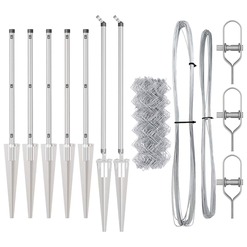 Στύλος Περιφράξεων Ασημί 10 x 0,4 μ (60 x 60 χιλιοστά πλέγμα)