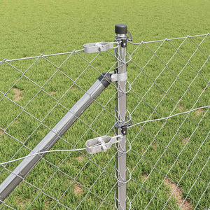 Περίφραξη με Σπίθες 25 x 0,8 m Γαλβανισμένος Χάλυβας Ασημί