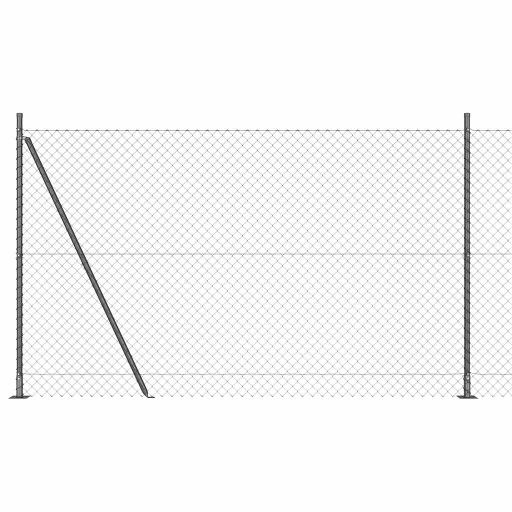 Συρματόπλεγμα με Σκυρόδεμα 10 x 1,5 m PVC-Επικαλυμμένο Ατσάλι