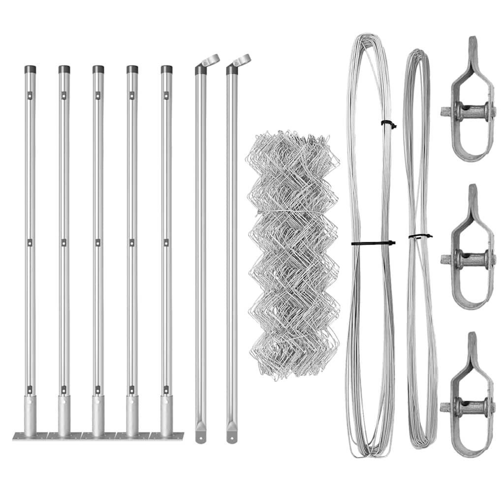 Στύλος Περιφράξεων Ασημί 10 x 0,6 μ (40 x 40 χιλιοστά δίχτυ)