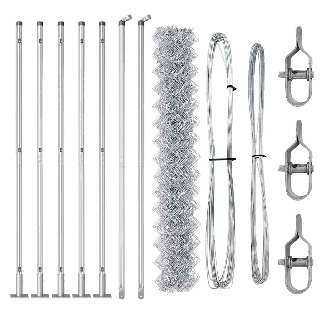 Στύλος Περιφράξεων Ασημί 10 x 1,4 μ (Δίχτυ 40 x 40 χιλιοστά)