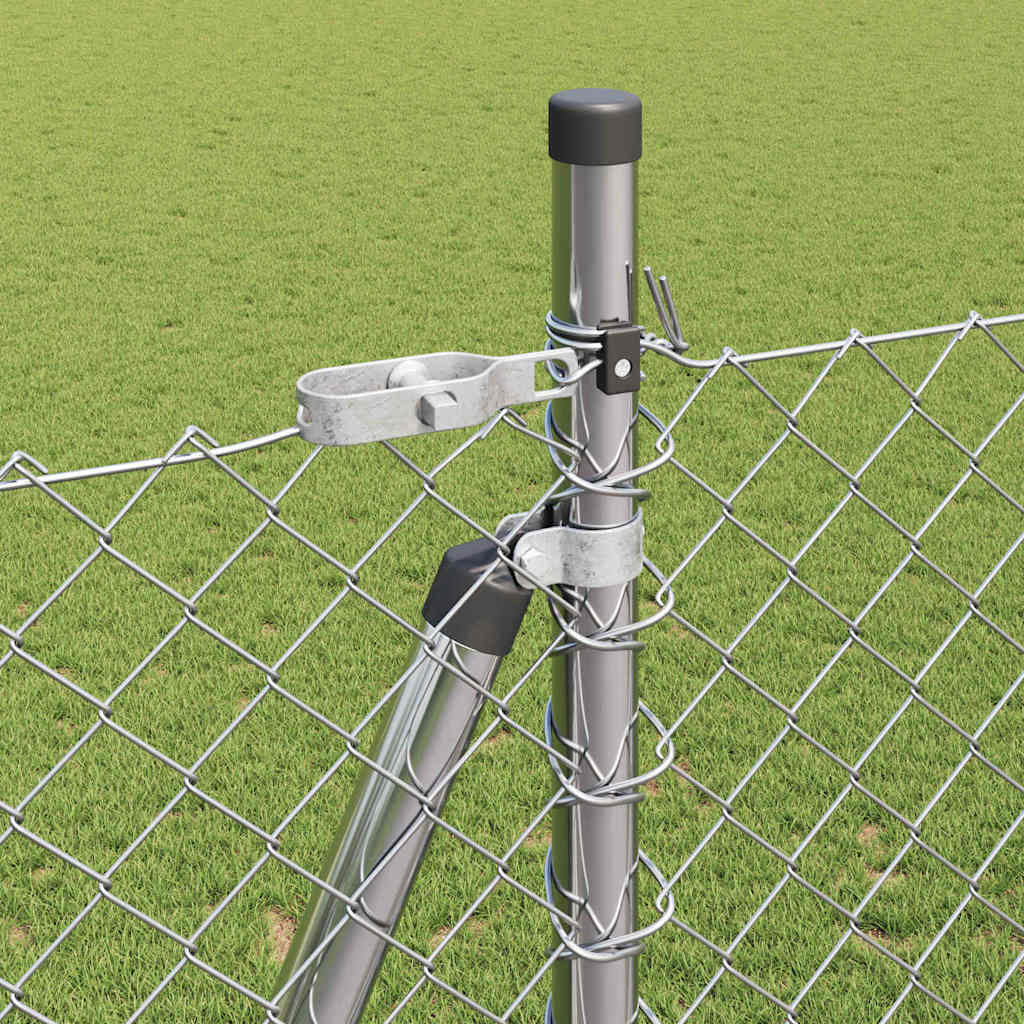 Στύλος Περιφράξεων Ασημί 10 x 1,6 μ (40 x 40 mm πλέγμα) Ατσάλι