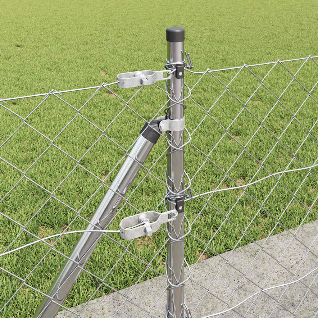 Στύλος Περιφράξεων Ασημί 10 x 0,4 μ (60 x 60 χιλιοστά πλέγμα)