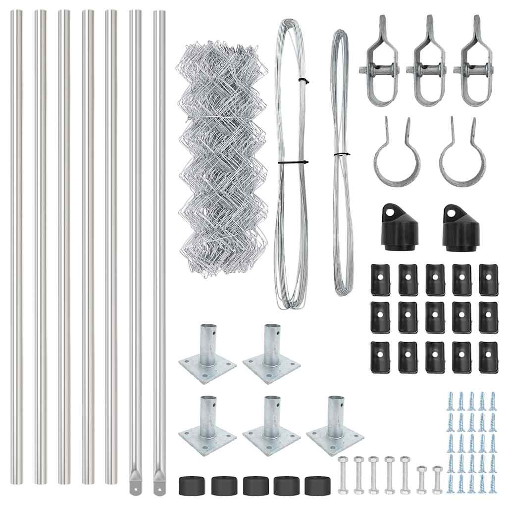 Στύλος Περιφράξεων Ασημί 10 x 0,6 μ (60 x 60 mm πλέγμα) Ατσάλι