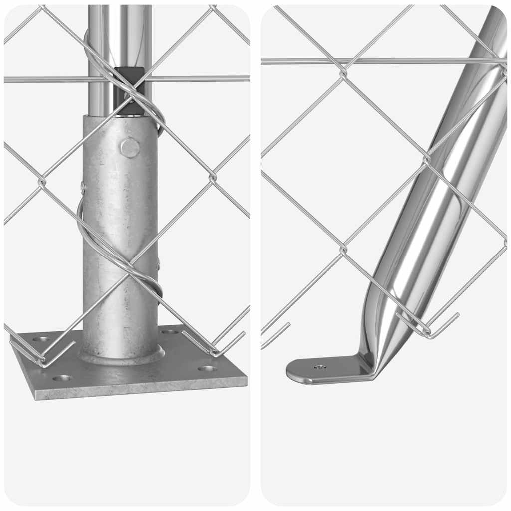 Στύλος Περιφράξεων Ασημί 10 x 1,2 μ (60 x 60 χιλιοστά πλέγμα)