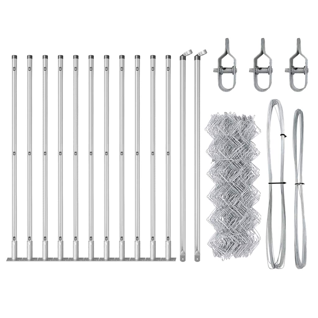 Στύλος Περιφράξεων Ασημί 25 x 0,6 μ (40 x 40 χιλιοστά πλέγμα)