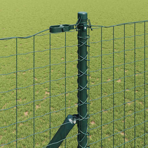 Ευρωπαϊκή Στήριξη Φράχτη 10 x 1,6 m PVC-Επικαλυμμένο Ατσάλι