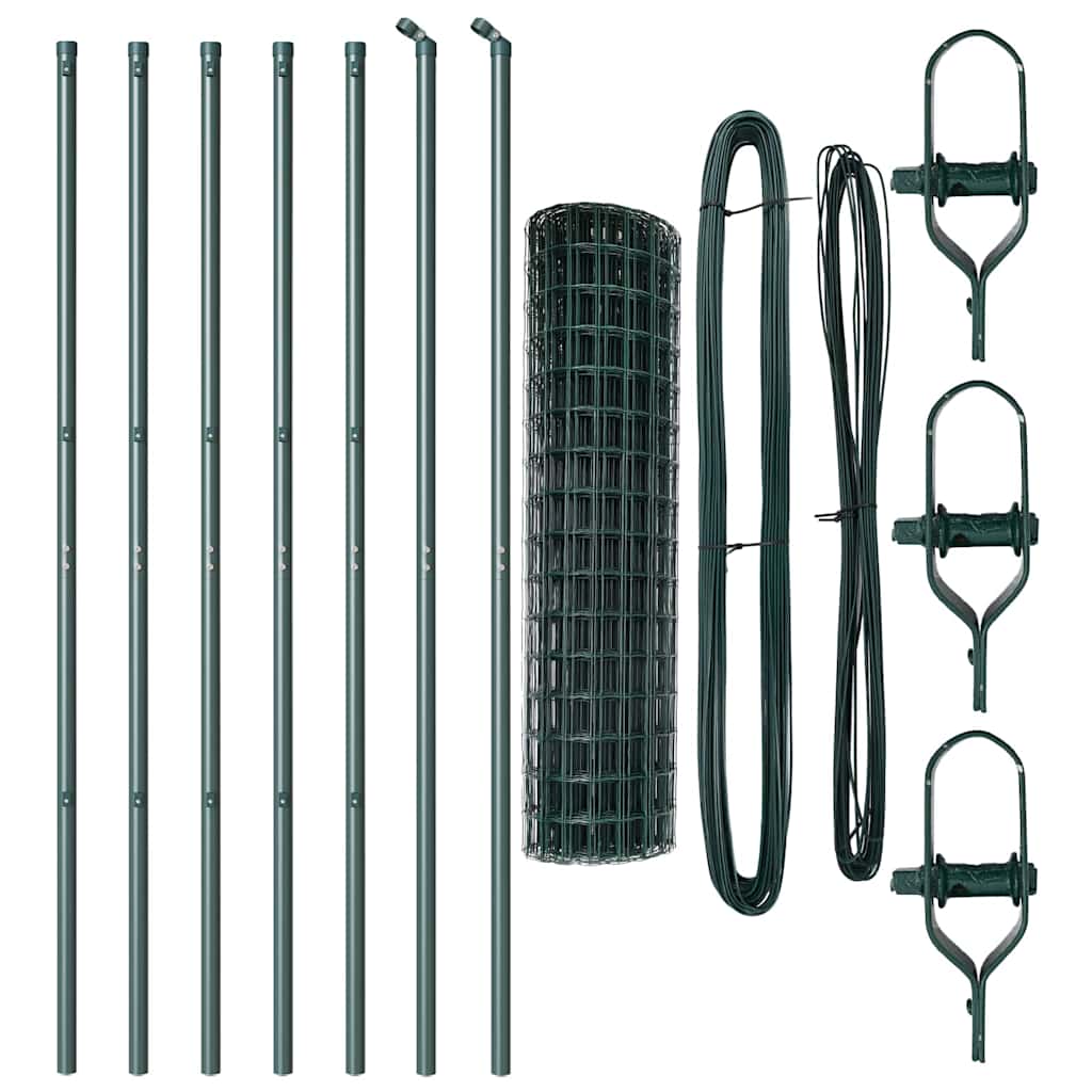 Τεντώτο με στήριγμα Πράσινο 1,2 x 10 m Χάλυβας και PVC