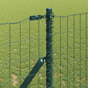 Ευρωπαϊκή Στήριξη Φράχτη 10 x 1,2 μ PVC-Επικαλυμμένο Ατσάλι