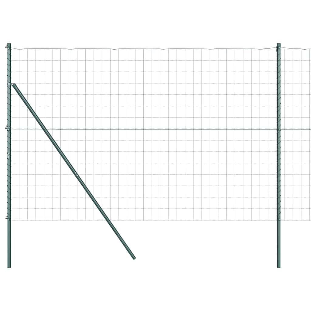 Τεντώτο με στήριγμα Πράσινο 1,5 x 10 m Χάλυβας και PVC