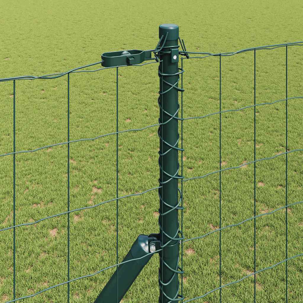Ευρωπαϊκή Στήριξη Φράχτη 10 x 1,6 m PVC-Επικαλυμμένο Ατσάλι