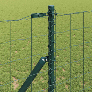 Ευρωπαϊκή Στήριξη Φράχτη 10 x 1 m PVC-Επικαλυμμένο Ατσάλι Δίχτυ