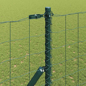 Ευρωπαϊκή Στήριξη Φράχτη 10 x 1,6 m PVC-Επικαλυμμένο Ατσάλι