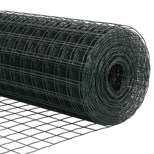 Ευρωπαϊκή Στήριξη Φράχτη 25 x 0,6 μ PVC-Επικαλυμμένο Ατσάλι