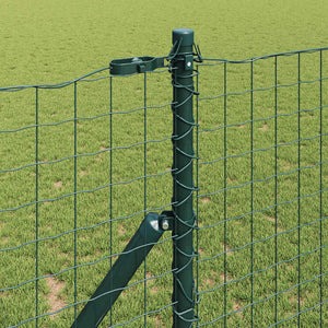Ευρωπαϊκή Στήριξη Φράχτη 25 x 1 m PVC-Επικαλυμμένο Ατσάλι Δίχτυ
