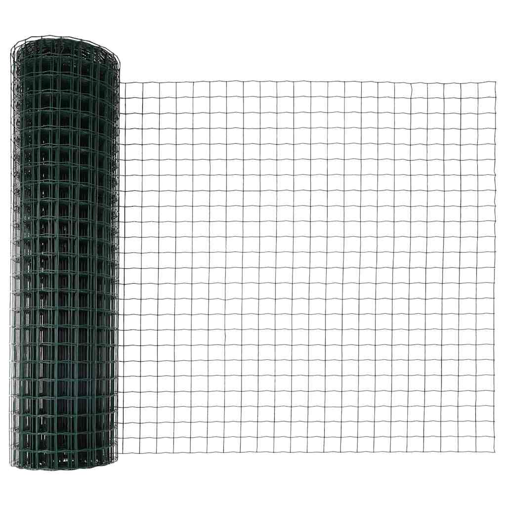 Τεντώτο με στήριγμα Πράσινο 1,2 x 25 m Χάλυβας και PVC - Pakobazaar