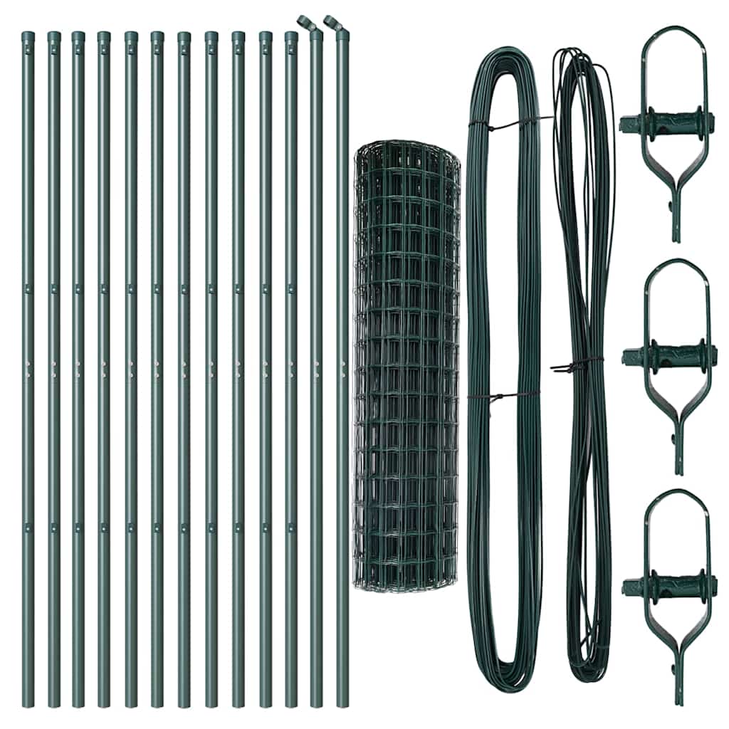 Τεντώτο με στήριγμα Πράσινο 1,2 x 25 m Χάλυβας και PVC