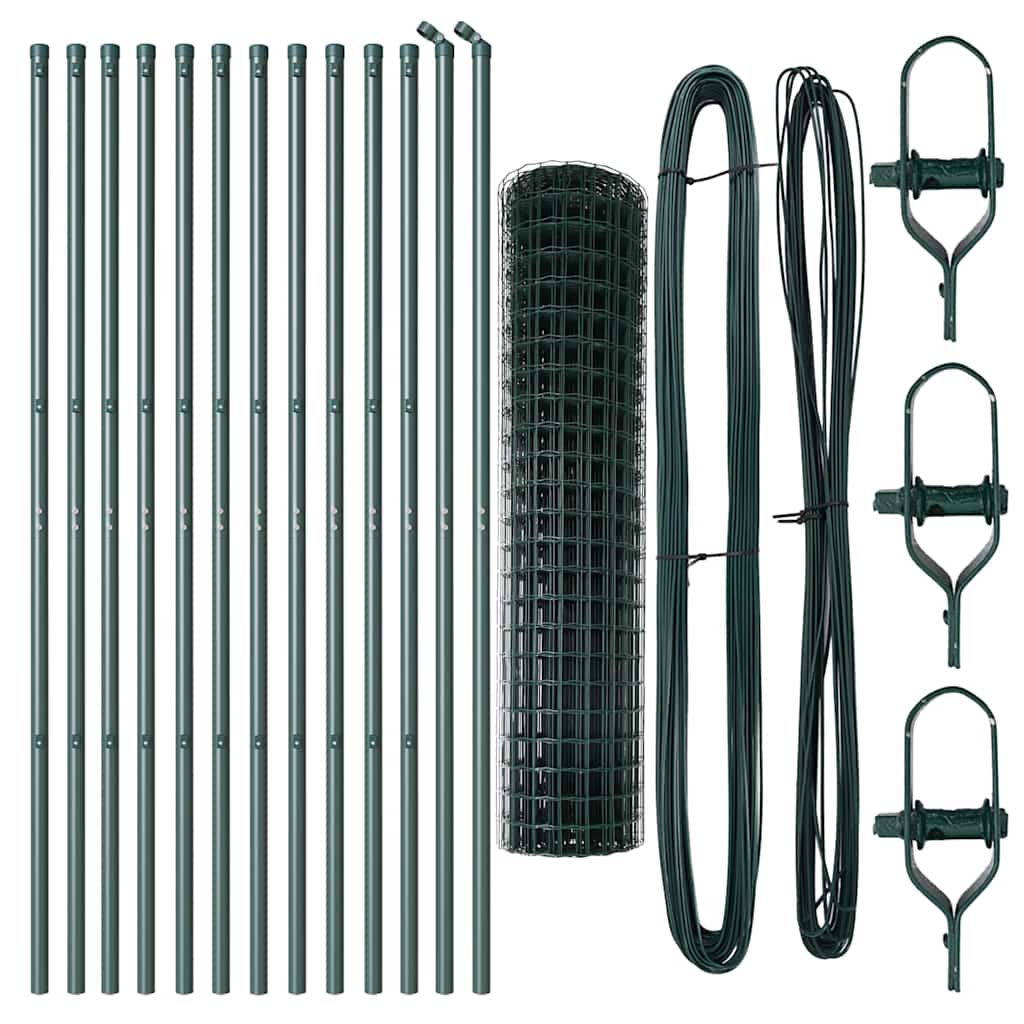 Τεντώτο με στήριγμα Πράσινο 1 x 25 m Ατσάλι