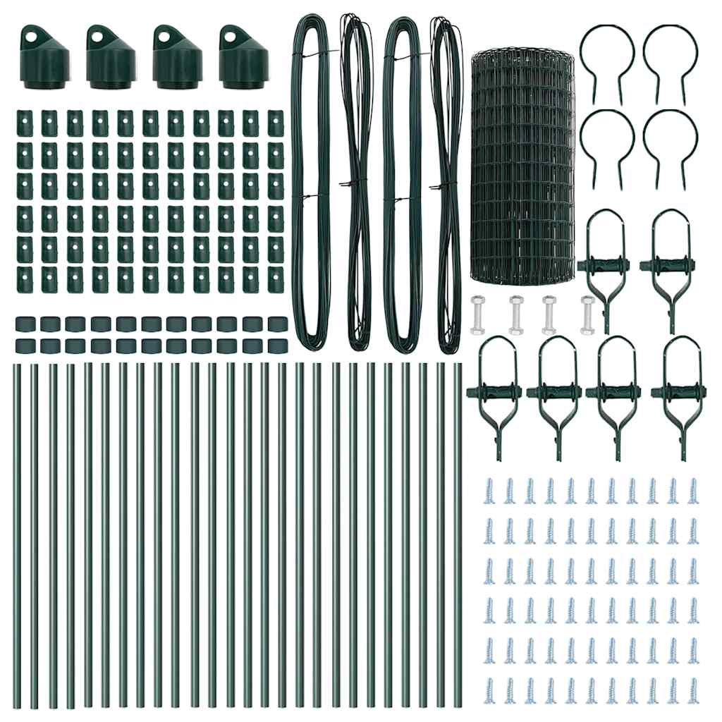 Τεντώτο με στήριγμα Πράσινο 0,4 x 50 μ. Χάλυβας και PVC