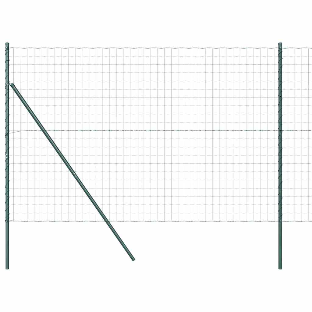 Τεντώτο με στήριγμα Πράσινο 1,5 x 10 m Ατσάλι