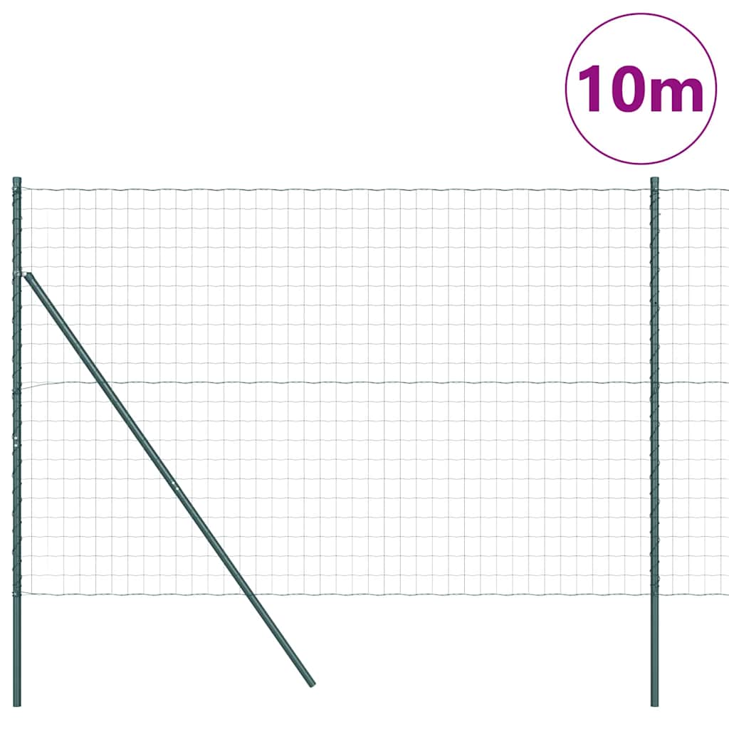 Τεντώτο με στήριγμα Πράσινο 1,5 x 10 m Ατσάλι